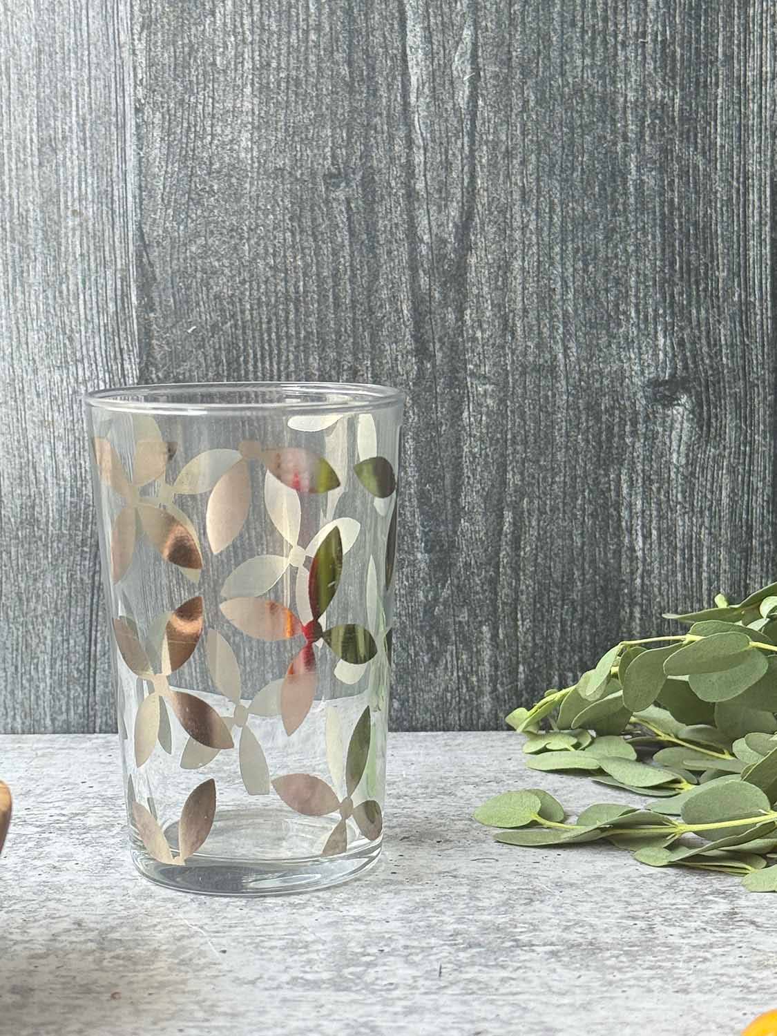 Scents and Feel - Venta al por mayor Taza de café/té - Juego de 6 vasos de té pintados, color transparente3