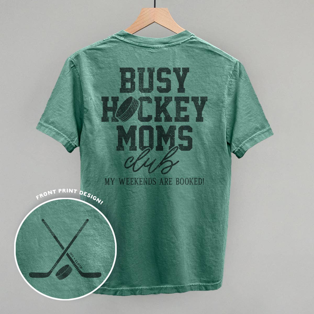 Ivy + Cloth - Vente Sweat-shirt à imprimés – femme - Busy Hockey Moms Club (impression arrière)4