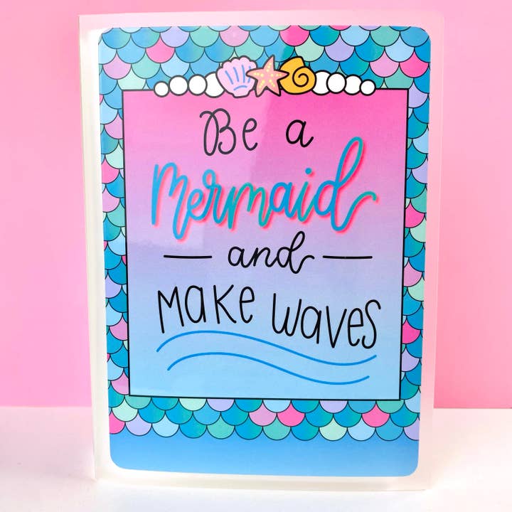 Album d'autocollants de planificateur "Soyez une sirène" 5" x 7" pour la vente par Shine Sticker Studio