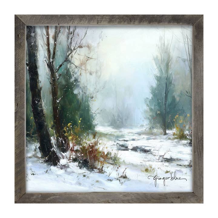 ginger blue - Wholesale Art Print - Snowy Forest8