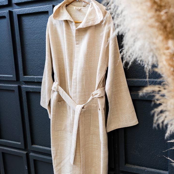 Kikoya - Wholesale Robe - Unisex - Terrybacked Bathrobe Turkish Cotton Light Weight Hood Quick