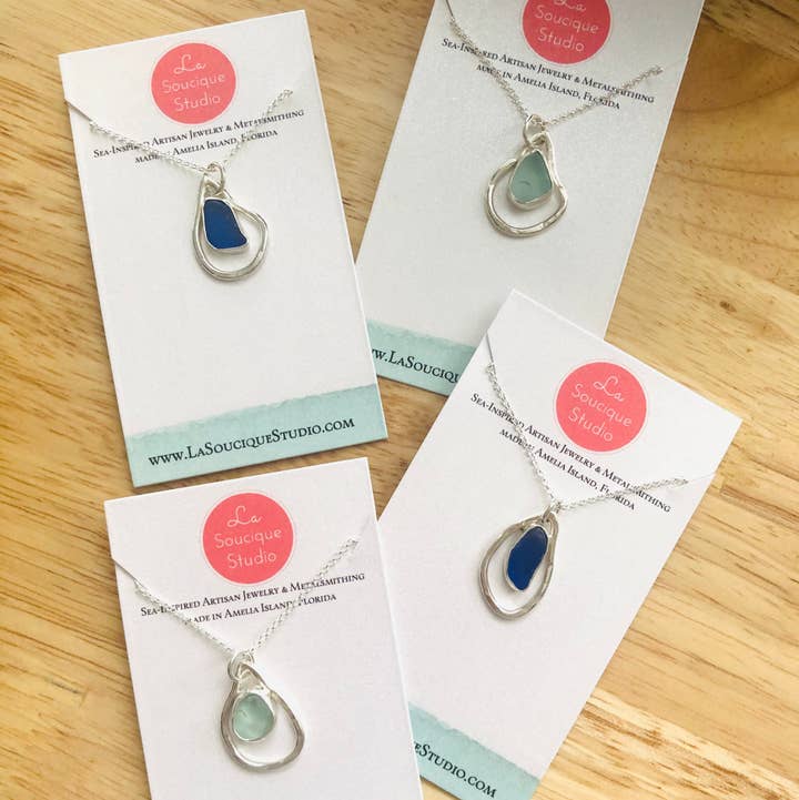 La Soucique Studio Metalsmithing – Colar pingente/pendente por atacado – Colar Perelle Oyster4