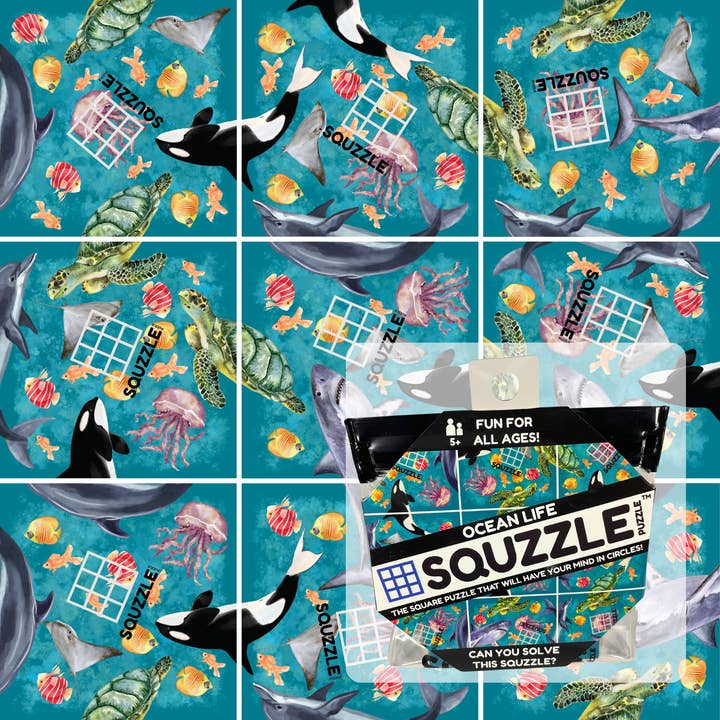 Ocean Life Squzzle Puzzle for wholesale by Fun Squared Games