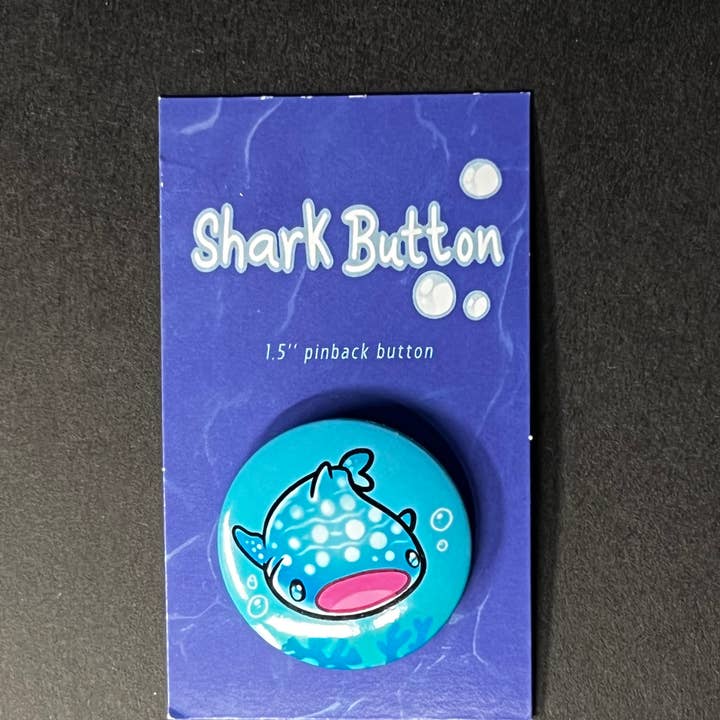 Bouton Whale Shark pour la vente par Rextooth Studios