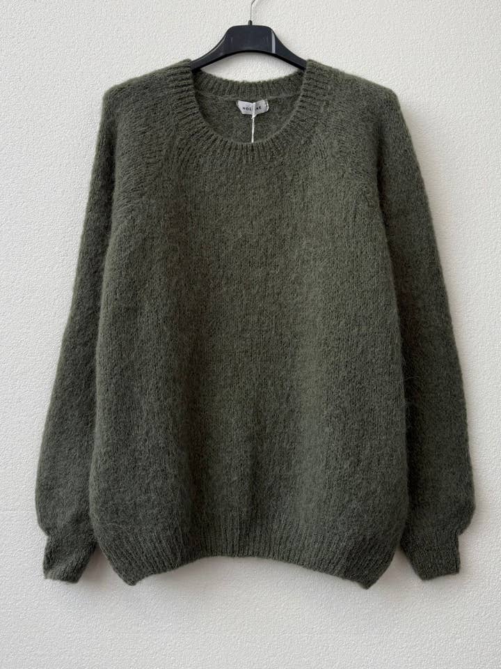 NOELINE - Wholesale Knit Sweater - Women's - Round neck sweater 50% alpaca 18195