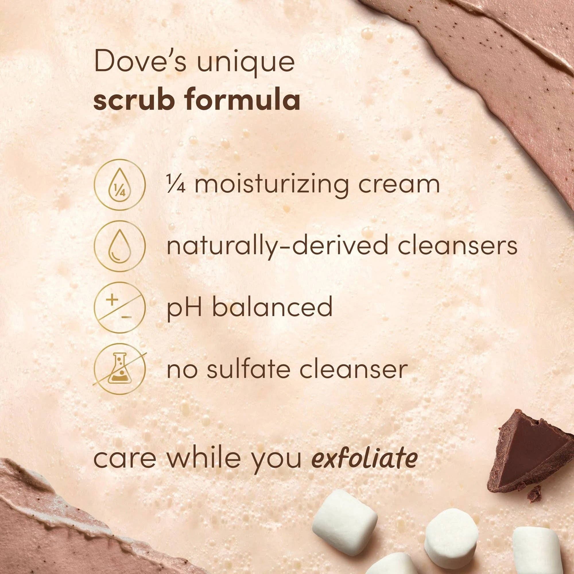 First Choice Buying - Wholesale Body Scrub/Exfoliant - Dove Limited Edition Body Scrub, Hot Cocoa, 3.5 Oz3