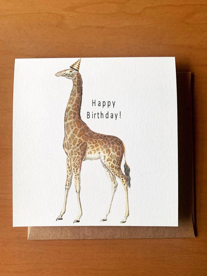 Joyeux anniversaire Girafe pour la vente par Chosen Creative