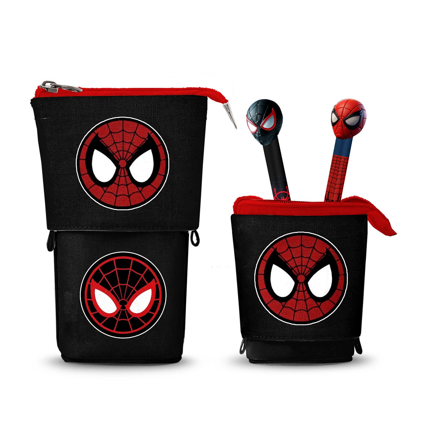KARACTERMANIA - Wholesale Pencil Case/Pouch - Marvel Spiderman Peter-Cute Pencil Case +2 Erasable Gel Pens0