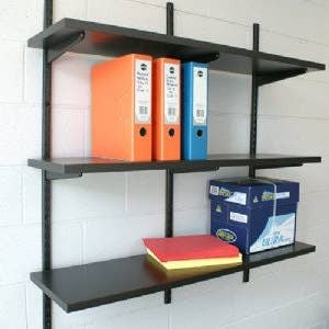 MASTERSHELF - Vente Étagères murales - Étagère Sumo noire 1150x300x25mm 181