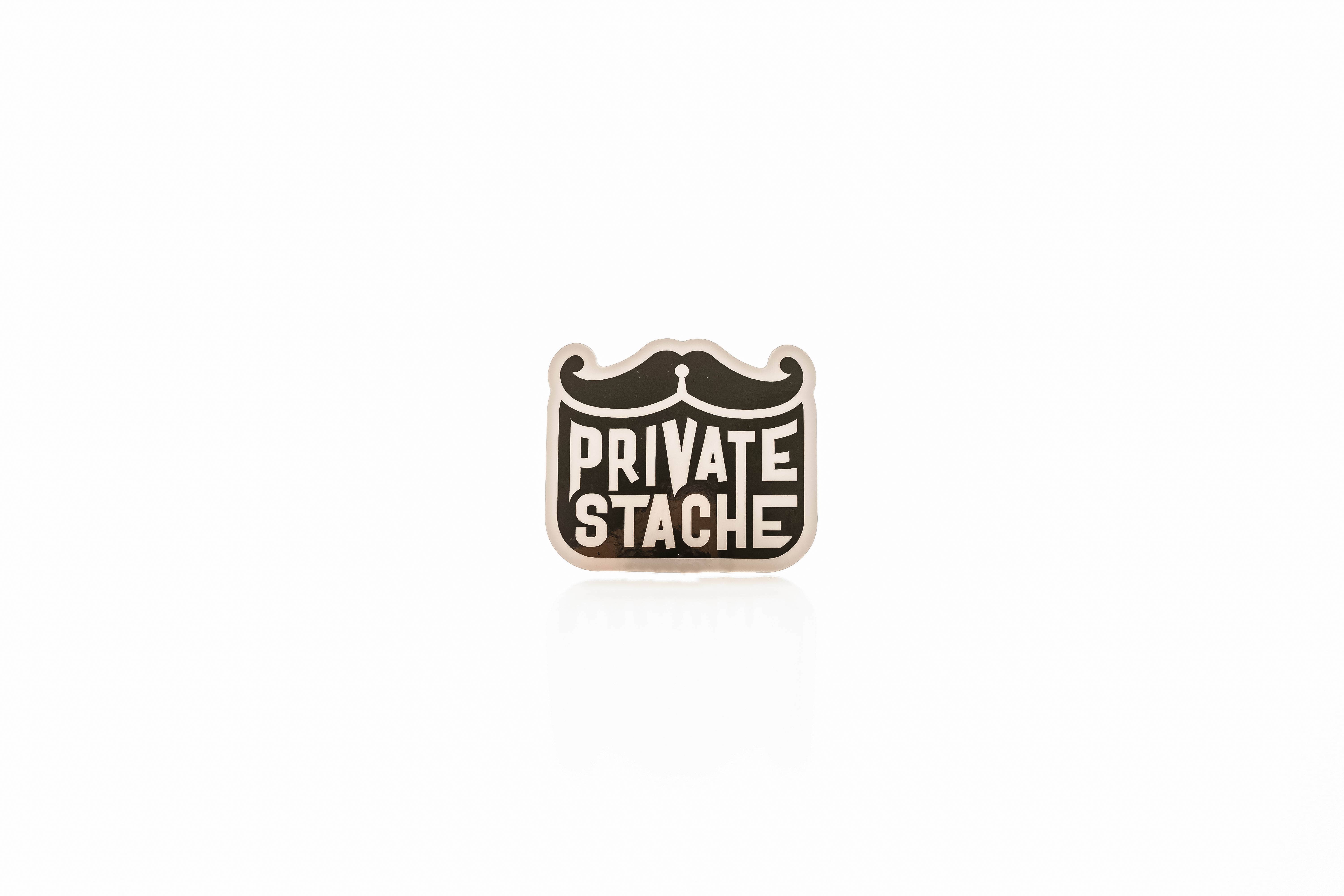Private Stache - Vente Autocollant - Autocollant stache privé1