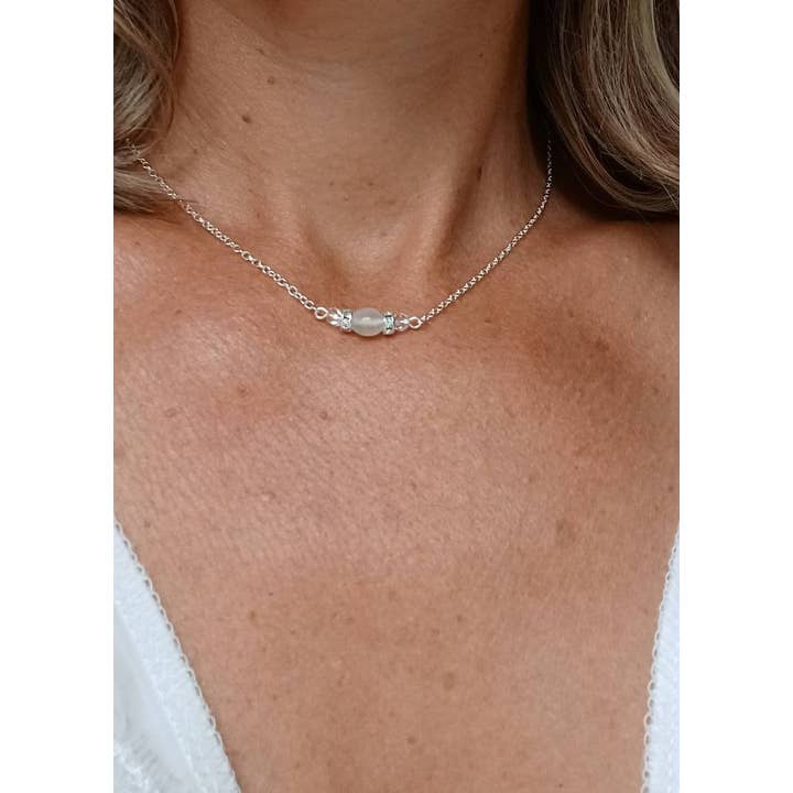 L'atelier du 6 – wholesale Hänge-/berlockhalsband – Choker brud halsband - silver kedja