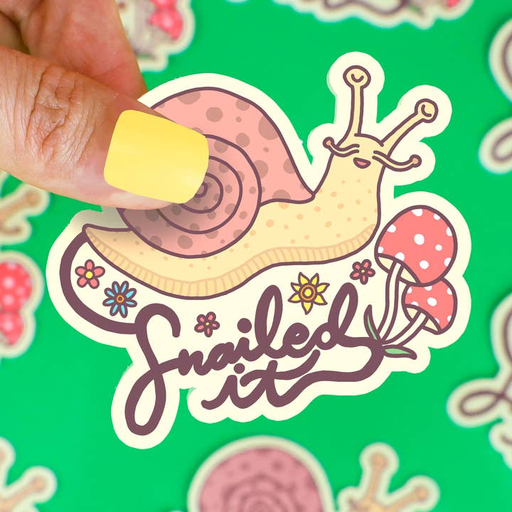 Adesivo in vinile Snail It Snail Silly Animal Pun per la vendita all'ingrosso da parte di Turtle's Soup