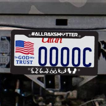 All Raks Matter ™ License Plate Frame for wholesale by Rak•Adx Hunting Apparel