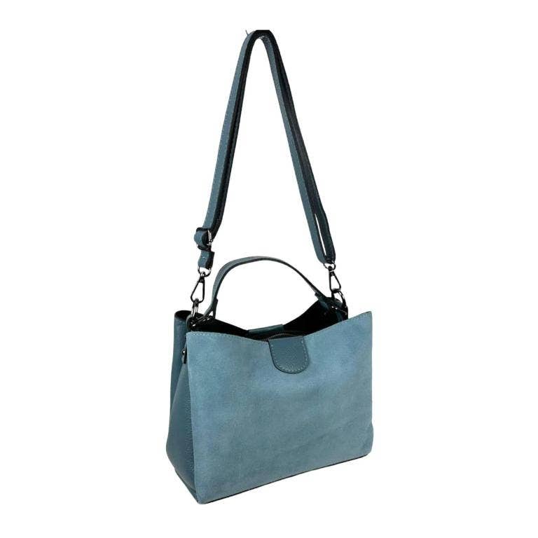 Chenson & Gorett - Wholesale Shoulder Bag - Women's - Women's Handbag with Grain Leather and Suede. Verano1