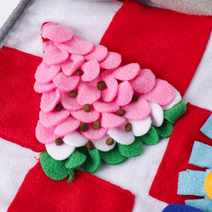 LUFTPETS - Wholesale Pet Mat - Dog - Red Bone Snuffle Mat for Dogs – 24" Squeaky Enrichment Toy7