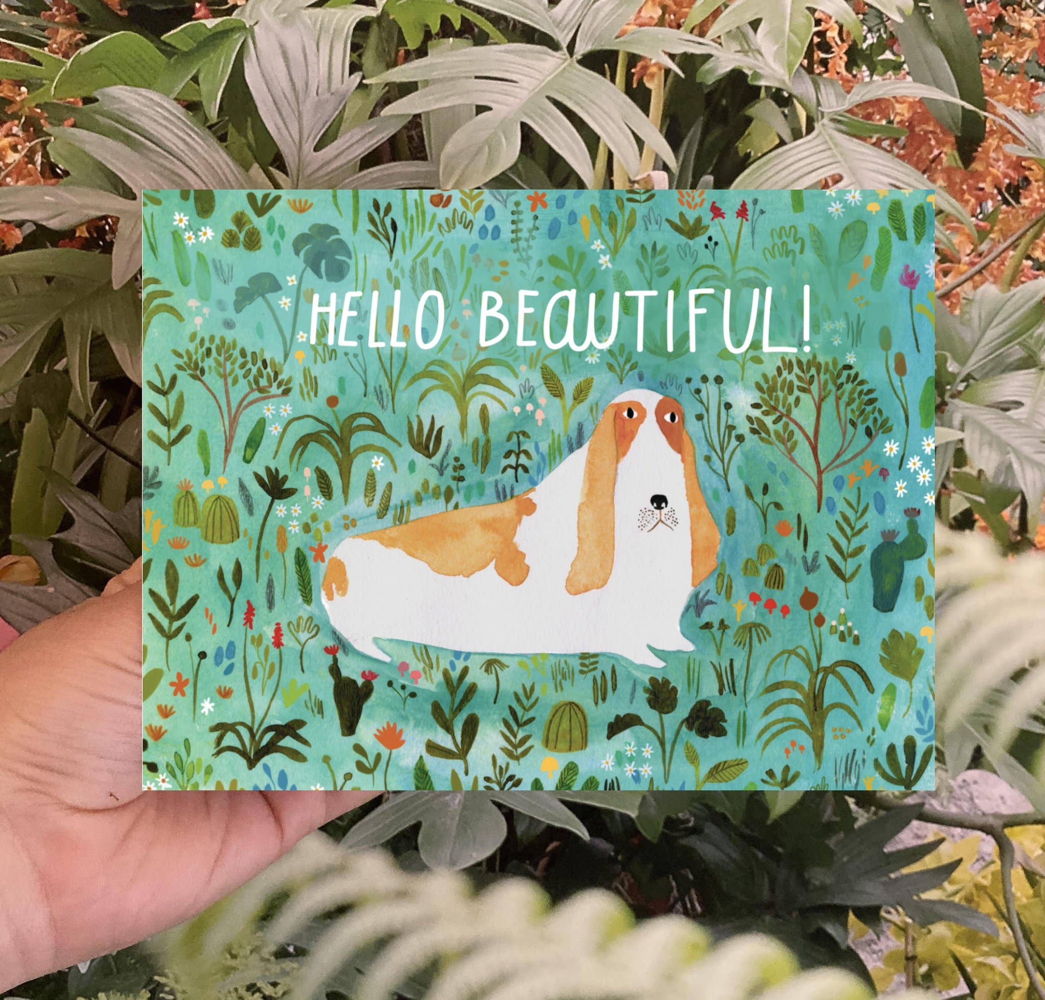 The Esme Shop – Cartão de saudação diária por atacado – Olá lindo cartão1