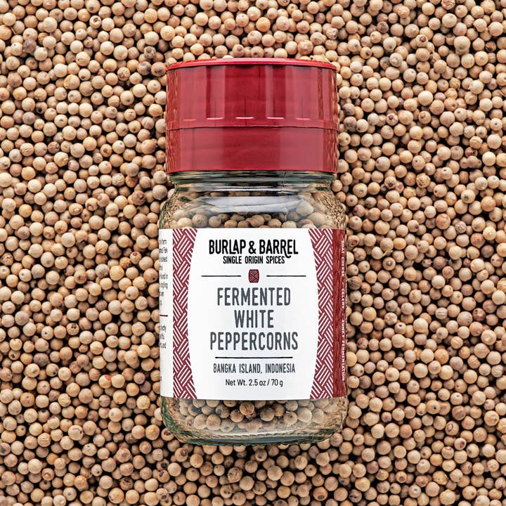 Burlap & Barrel - Wholesale Pepper/Peppercorns - Fermented White Pepper (Muntok White Pepper) - Single Origin