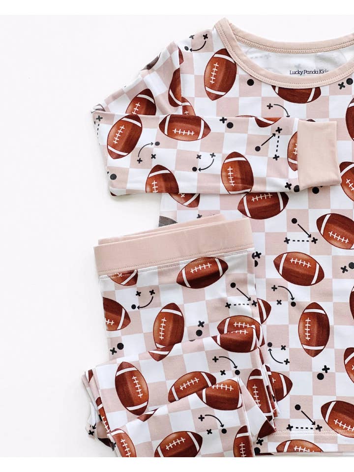 Lucky Panda Kids - Wholesale Lounge Set - Kids - Bamboo Two Piece Kids Clothing Set | Game Day12