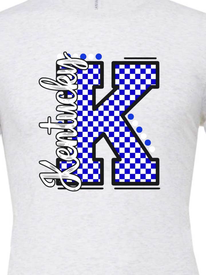 Kiki's Boutique - Wholesale Graphic Sweatshirt - Women's - UK Kentucky Retro Checkered Tee or Sweatshirt 4