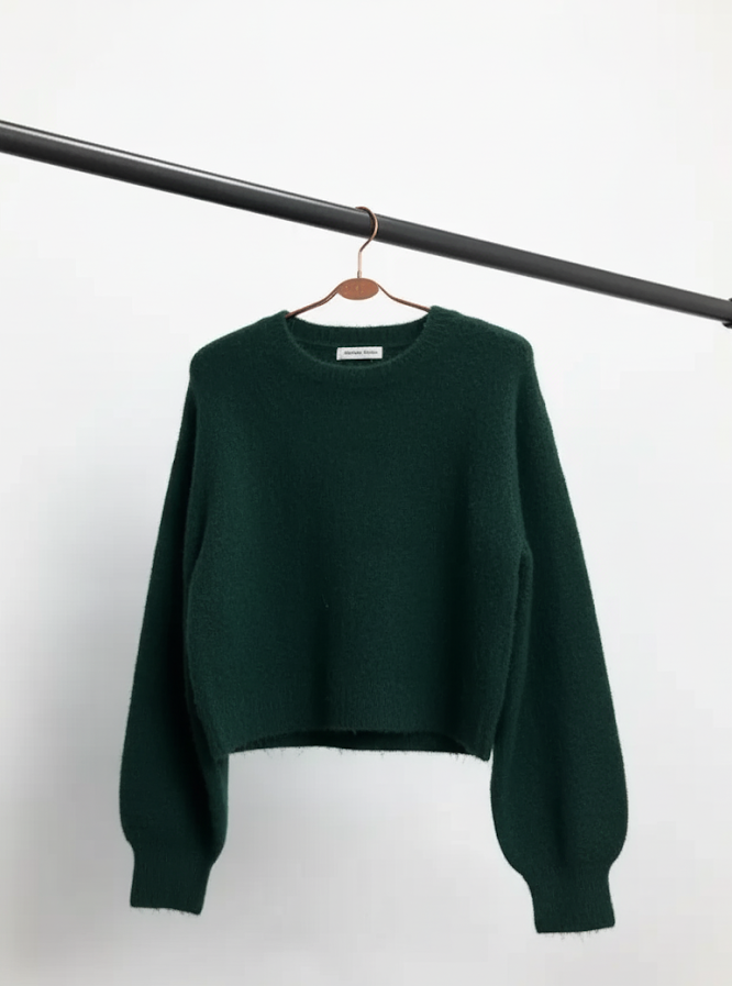 Newbury Kustom - Vente Pull en maille – femme - 11310-Pull en maille douce légèrement raccourci uni8