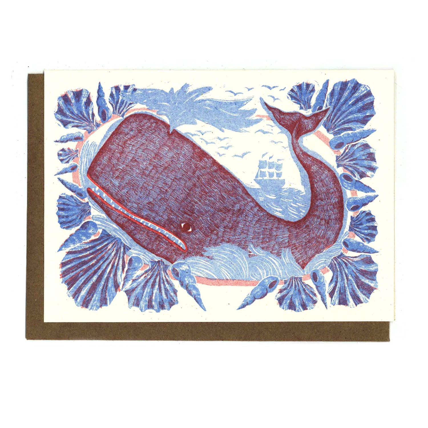 Lillian Melcher – Cartão de saudação diária por atacado – Cartão Baleia Sonhadora1