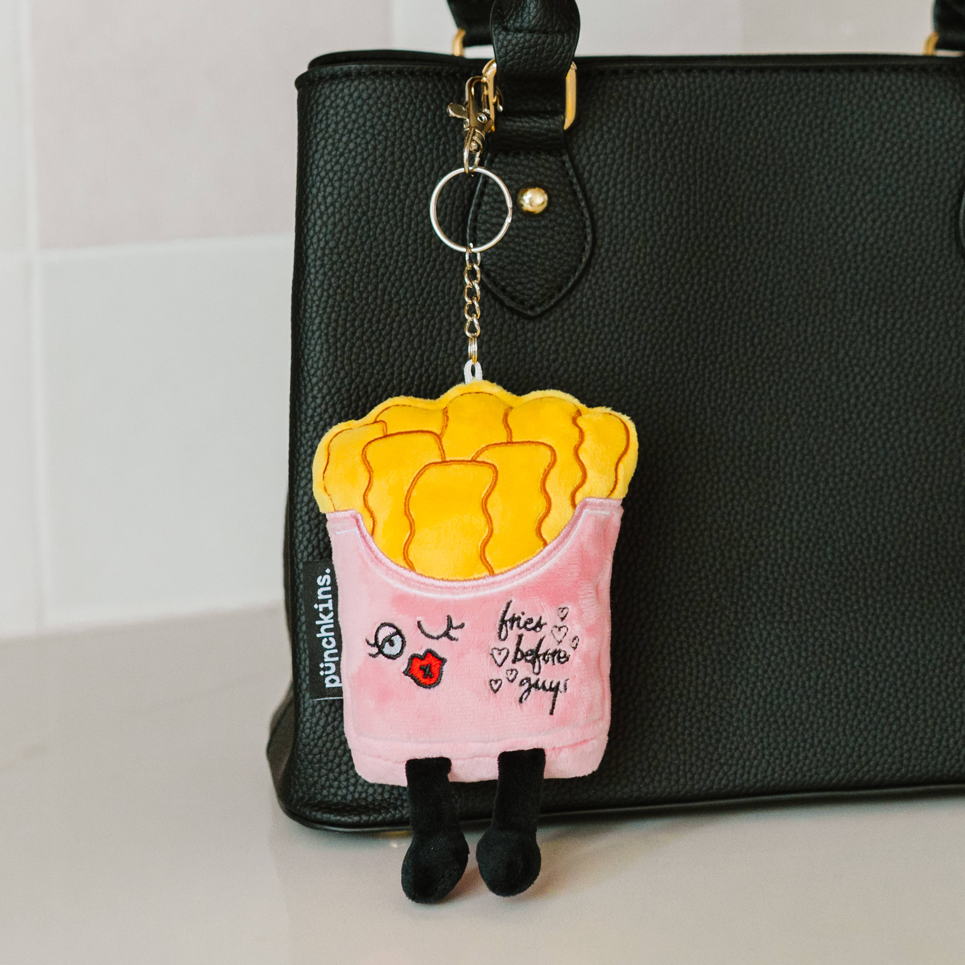 Punchkins - Wholesale Keychain - Women's - Plush Fries Bag Charm  Soft Cuddly Toy Funny Cute Gift1