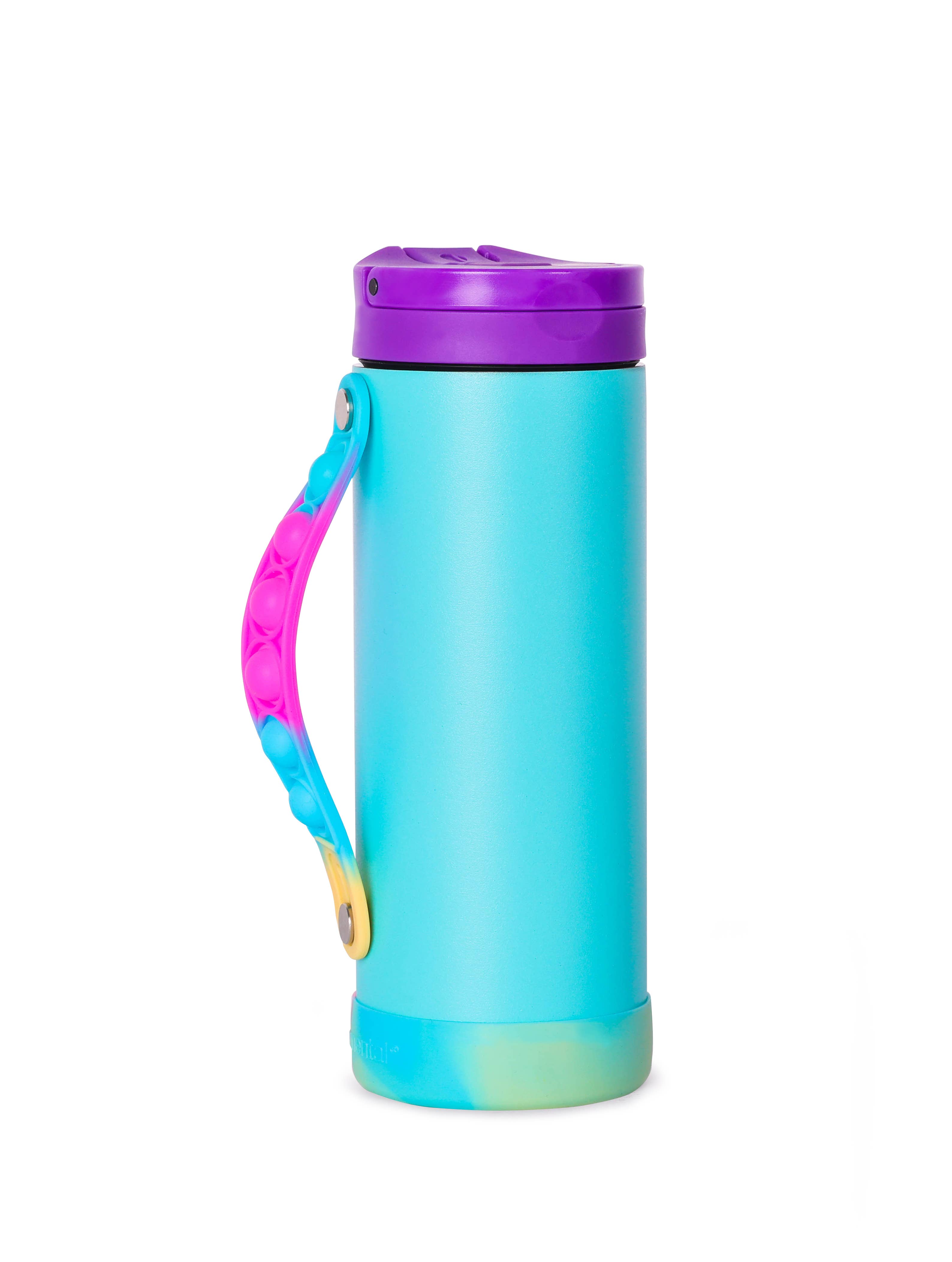 Elemental - Vendita all'ingrosso Borracce - Borraccia Iconic Insulated Pop Fidget con Cinturino 14oz - Blu Tie Dye1