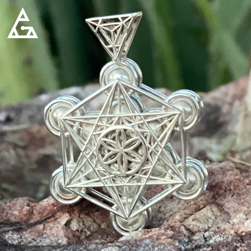 Metastreems - Wholesale Individual Charm/Pendant - Metatrons Cube - Biofield Enhancement Pendant2