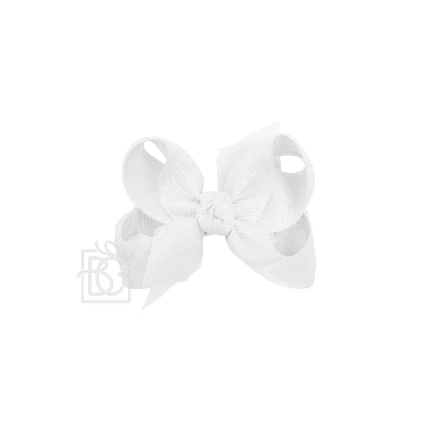 Beyond Creations, LLC – wholesale Hair bow – Kids – LAYERED ORGANZA/GROSGRAIN BOW ON CLIP20
