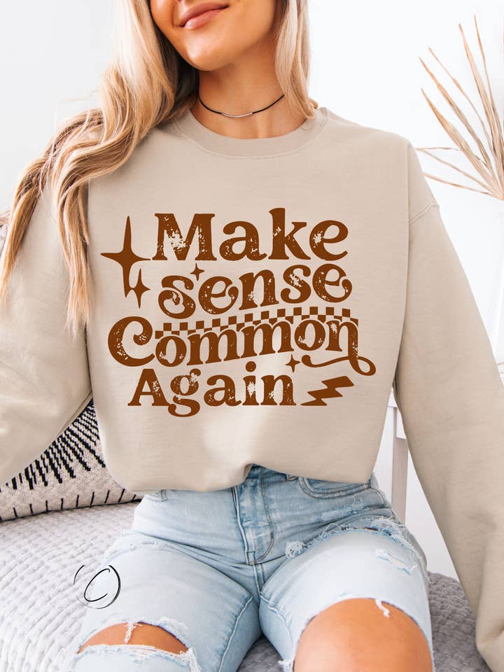 Make Sense Common Sweatshirt for wholesale by CMD Wholesale