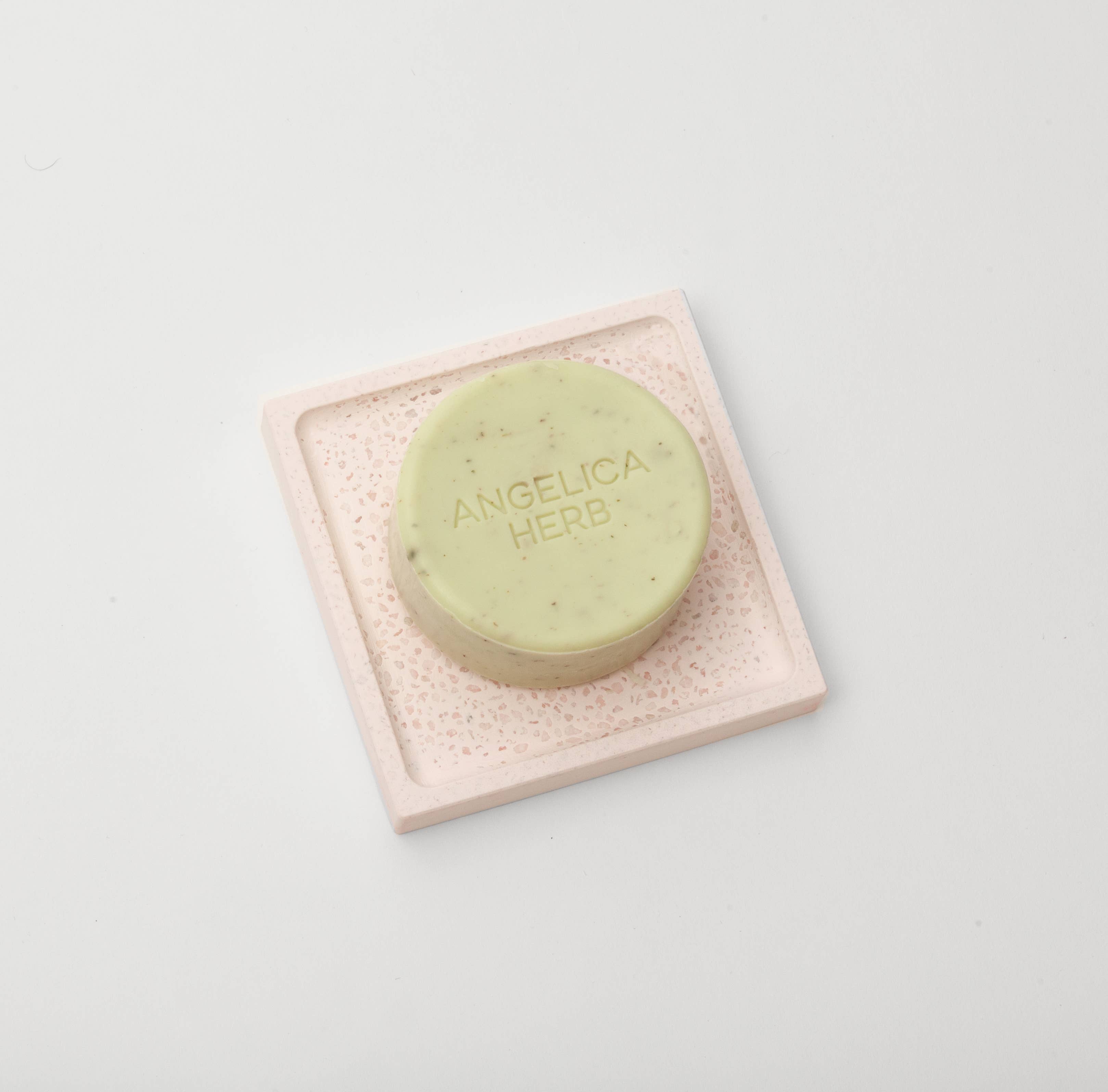 Kalastyle Soap Co. - Wholesale Bath Soap Dish - Kalastyle Home "Hello Soap" Pink Diatomite Soap Dish3