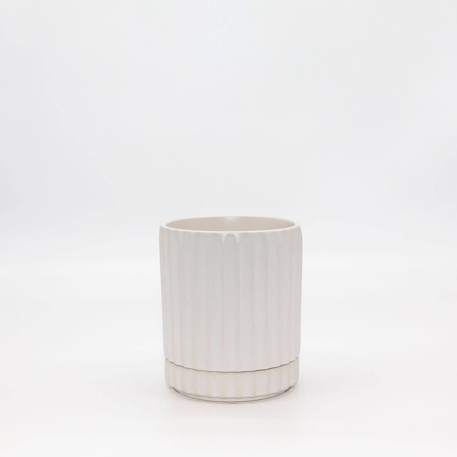 Potted - Wholesale Plant pot - Small Athens Planter White