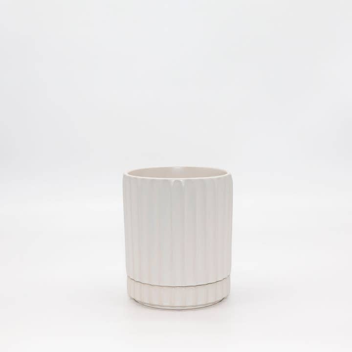 Small Athens Planter White for wholesale by Potted