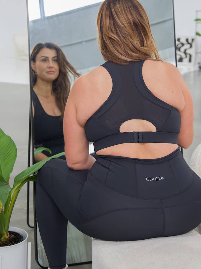 REMI TOP - LUXE BLACK for wholesale by CEACEA SWIMWEAR, ACTIVEWEAR, KIDS SWIM