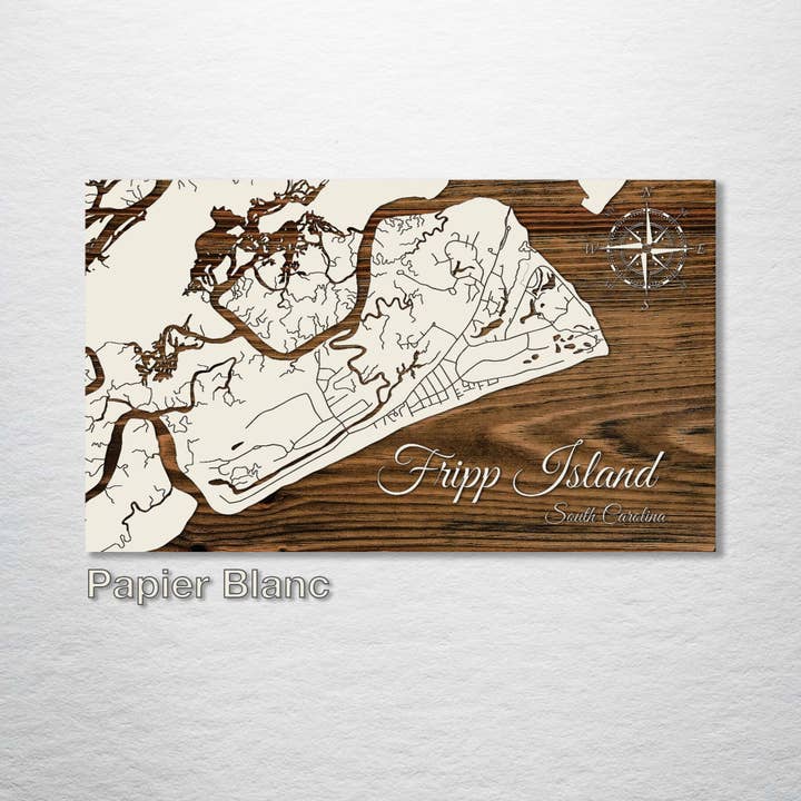 Fire and Pine Wood Maps - Wholesale Map - South Carolina: Fripp Island Street Map