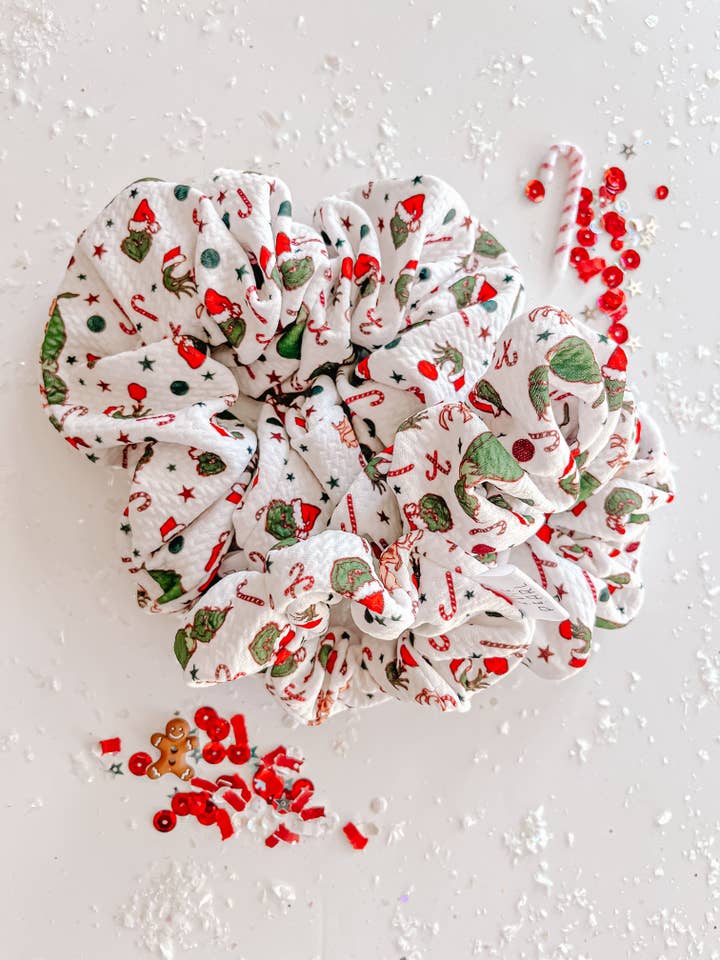 Mean Guy Oversized Scrunchy for wholesale by Evie Pearl Handmade LLC