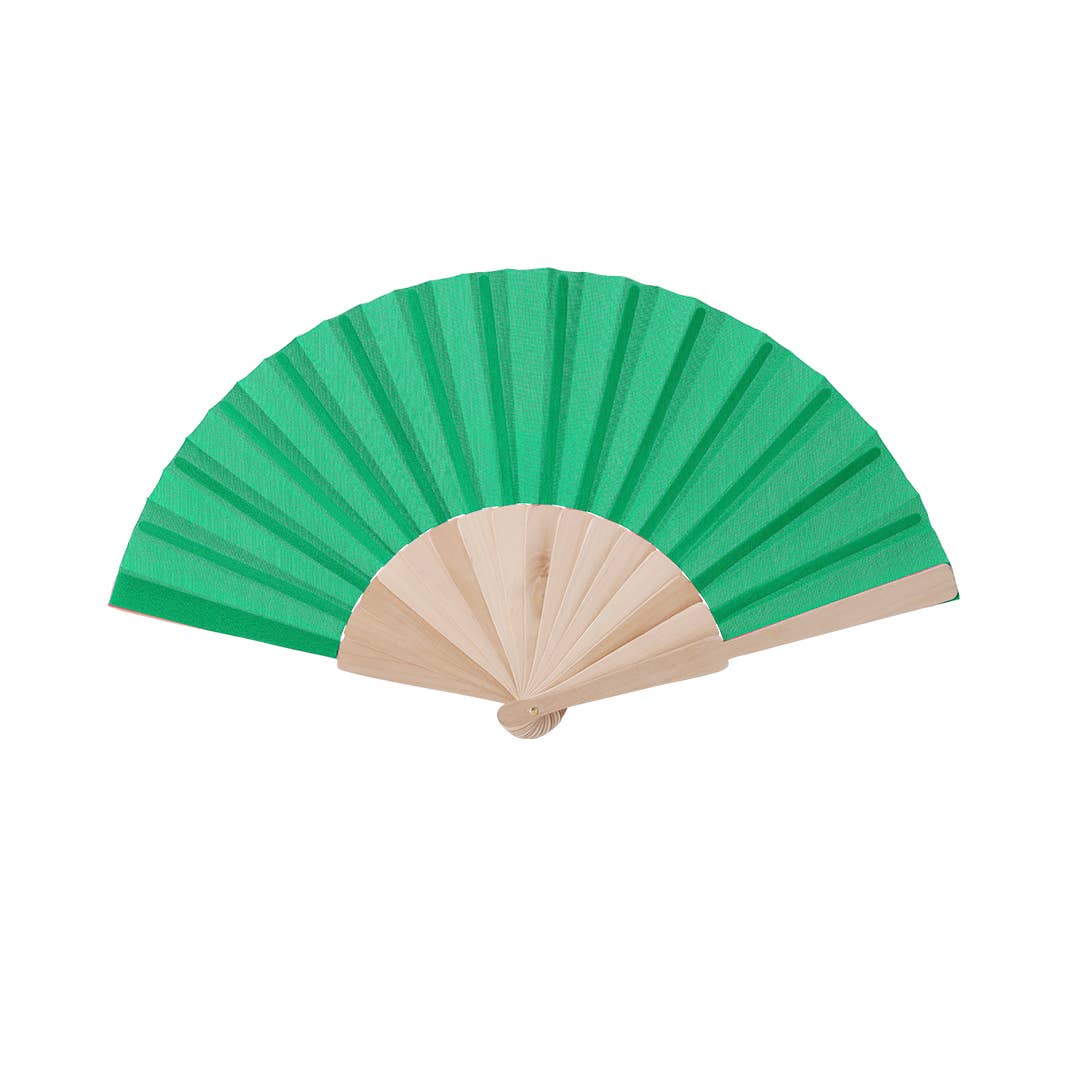 Fustik – wholesale Handheld folding fan – Customized Wooden Fan with Printed Colored Fabric7
