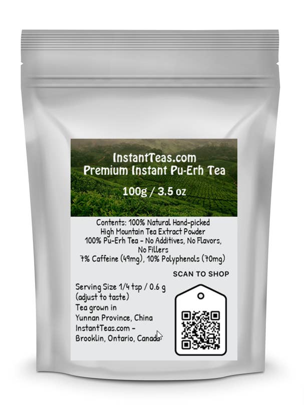 Thé Pu-Erh instantané : une gorgée de tradition, une explosion de saveurs pour la vente par InstantTeas.com