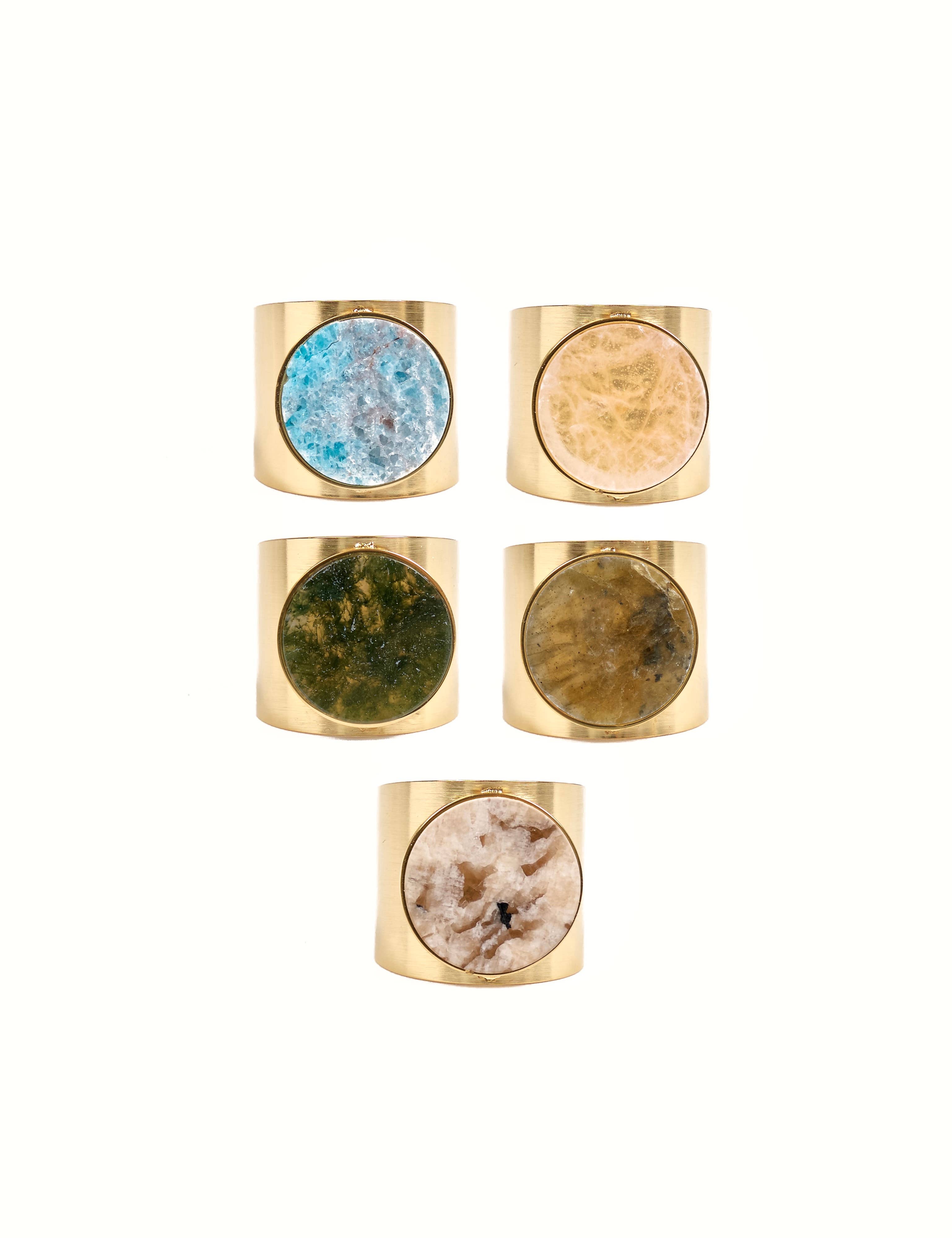 Cassette Barcelona – Engroshandel Statementring – Auri-ring med mineralsten5