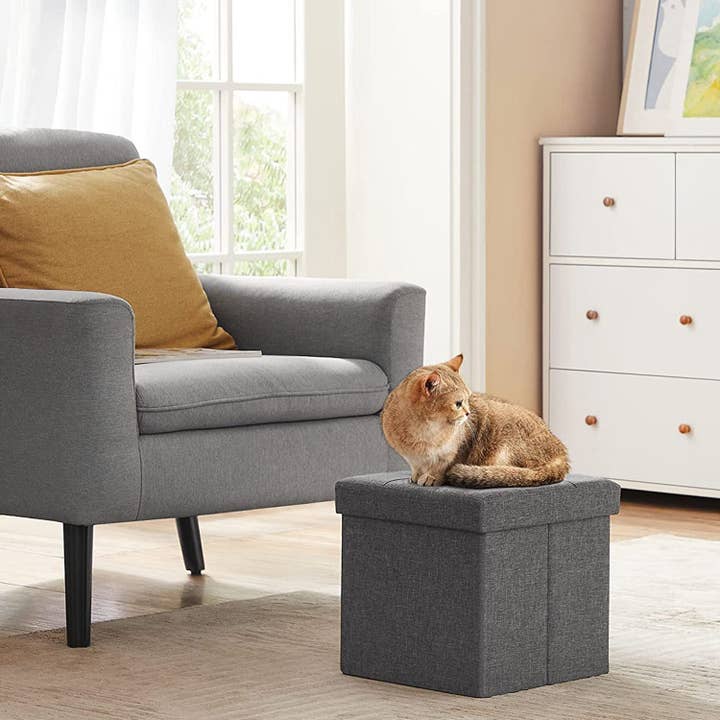 11.8 Inches Small Folding Storage Ottoman Cube- for wholesale by Greenwestons