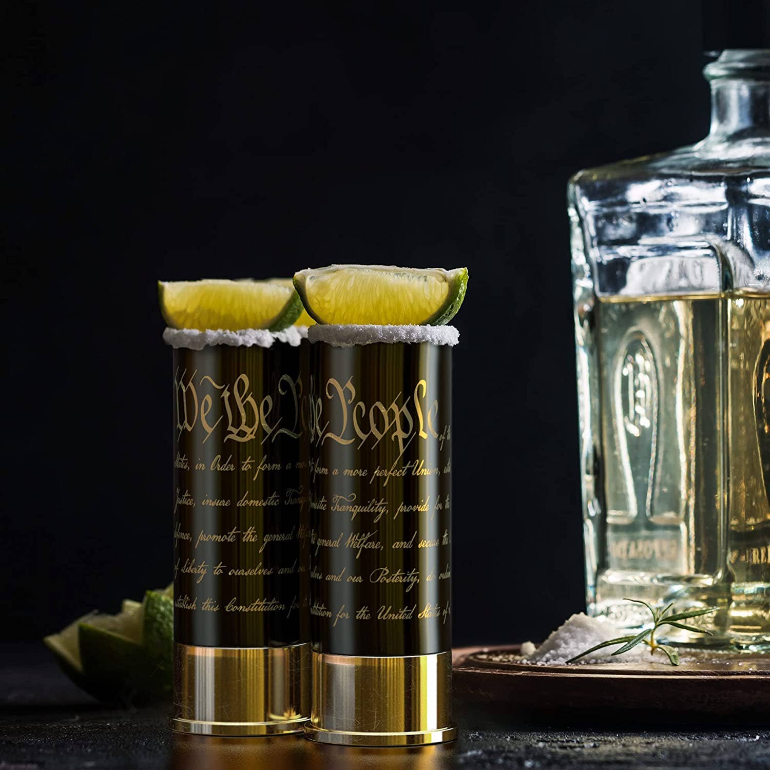 Old Southern Brass - Wholesale Shot Glass - 12 Gauge Shot Glasses Set of 4 - Preamble We The People3