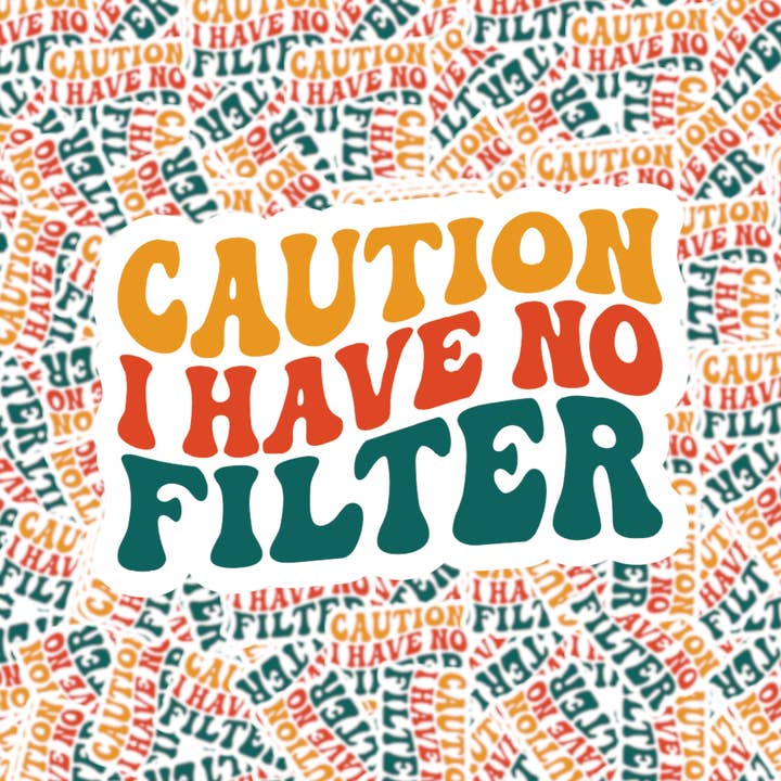 Precaución No tengo etiqueta de filtro para venta al por mayor de Fuzzy Loon Designs