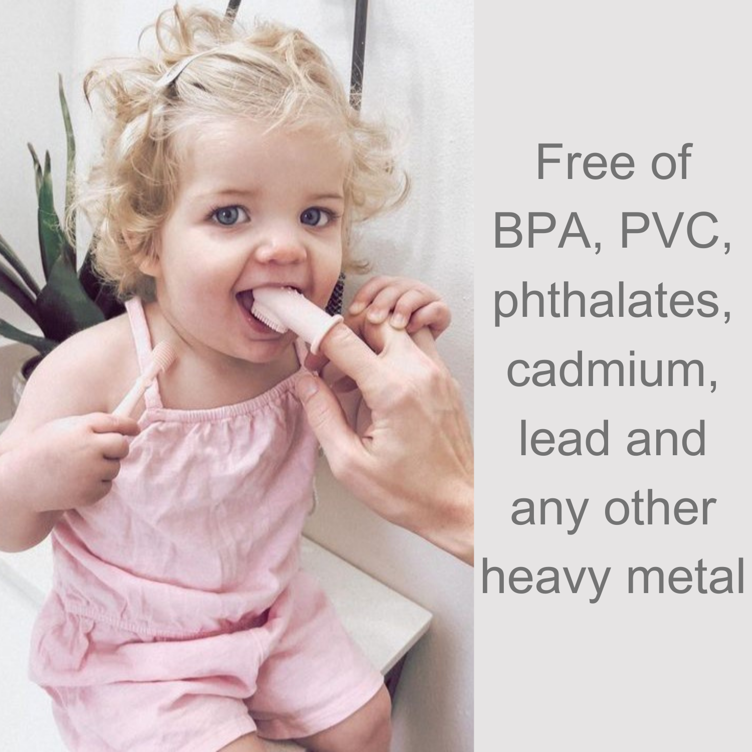 Ali+Oli - Wholesale Toothbrush - Kids & Baby - Baby Finger Toothbrush & Tongue Cleaner Oral Set 3m+ (Ivory)4