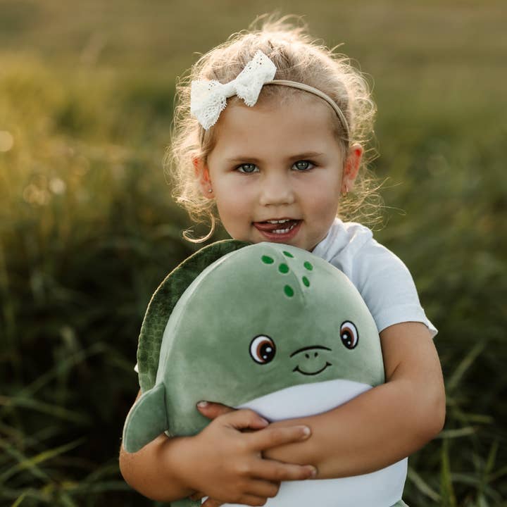 Soft Stuff Creations, Inc. - Wholesale Stuffed/Plush Toy - Kids & Baby - Customized 9" Teagan the Turtle Puff Plushie