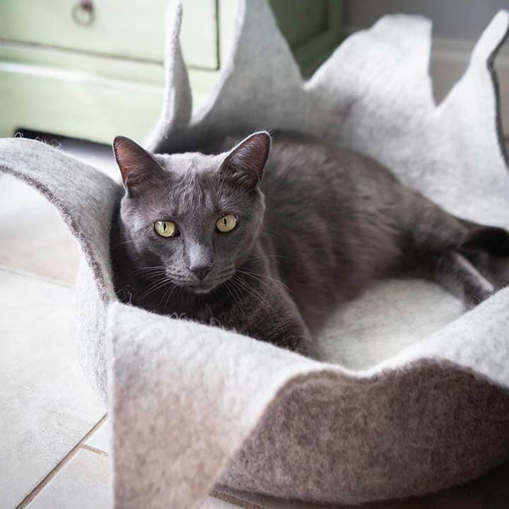 Karma Cat Inc. - Wholesale Pet bed – Cat/dog - Natural Petal Wool Pet Basket5