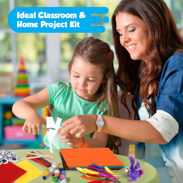 The Toy Group - Wholesale DIY Craft Kit - Kids - Darice Arts and Crafts Kit - 500+ Piece Kids Craft Supplies 7