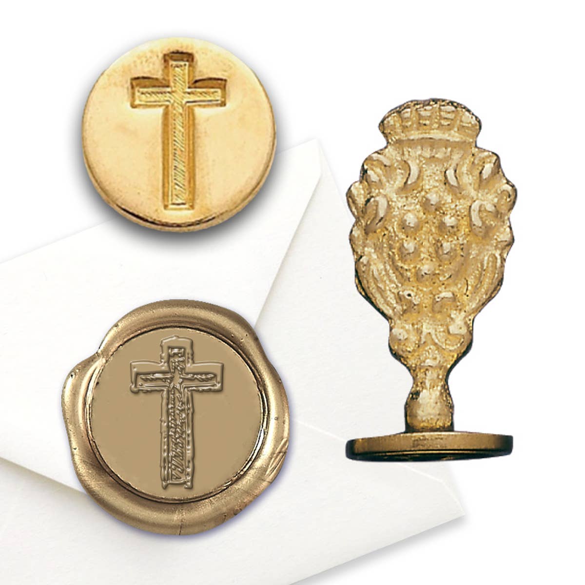 Freund Mayer & Co. - Wholesale Rubber/Decorative Stamp - Florentine Brass Wax Seal Stampers-over 50 popular symbols19