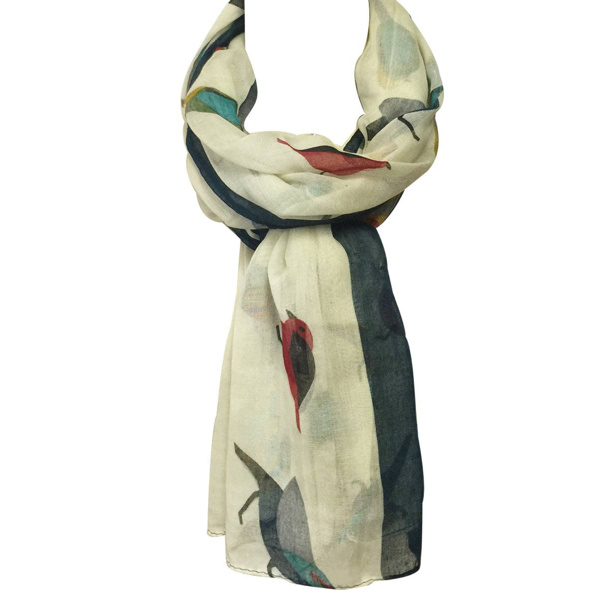 Wrapables.com - Wholesale Scarf - Women's - Wrapables Soft Viscose Bird Print Multi-Style Scarf28