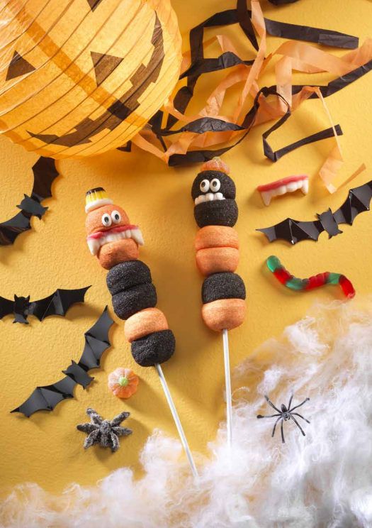 ADG Diffusion - Wholesale Marshmallow - HALLOWEEN MONSTER MARSHMALLOW SKEWER DISPLAY 60g3