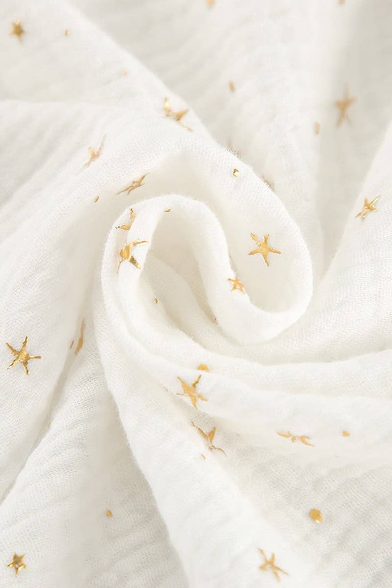 BLANC CWSPJ0311_PYJAMA COURT À MANCHES LONGUES EN COTON PUR AVEC PLUMES en vente sur Faire6